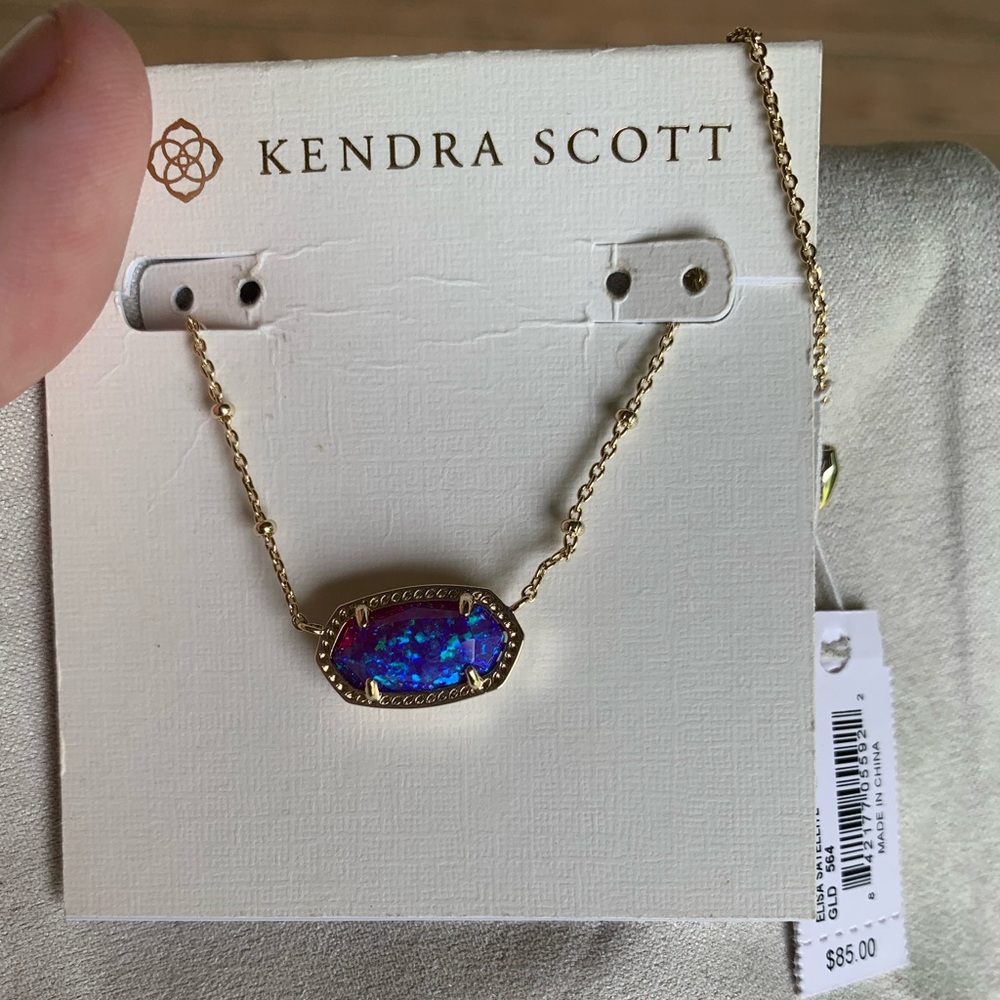 Violet Kyocera Opal Elisa Necklace NWT